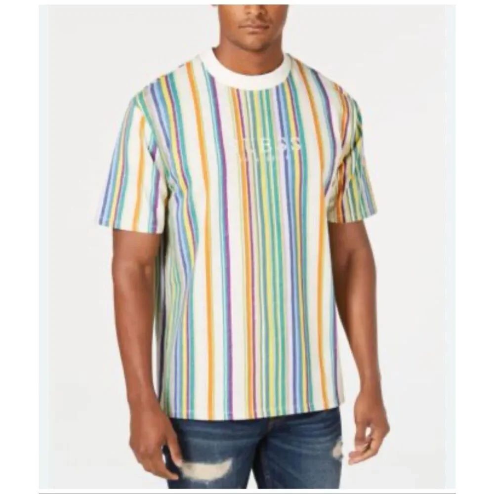 Guess Originals Men’s Large Striped Cotton Shirt
